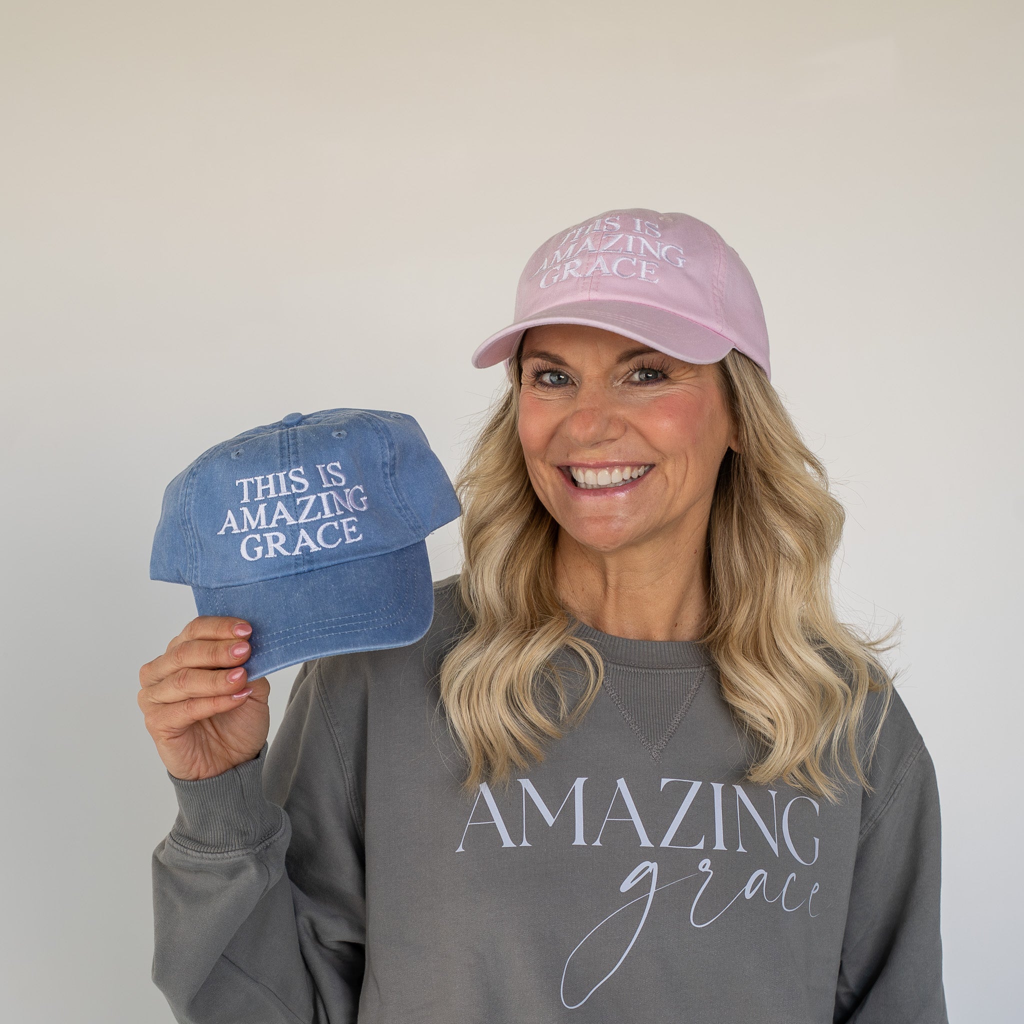 Christian trucker hat with Raise A Hallelujah embroidered on the front