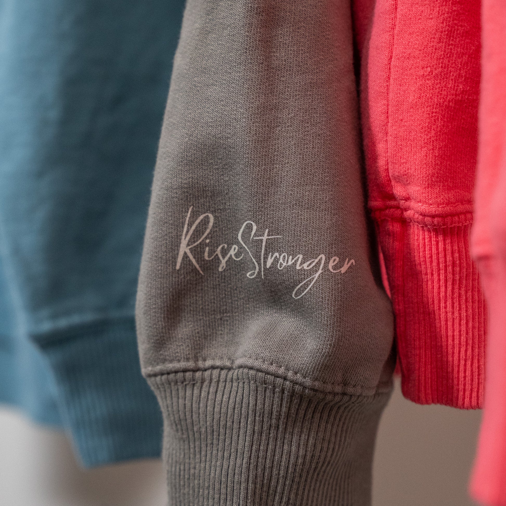 Back view of Salt + Light crewneck sweatshirt displaying clean, simple style  