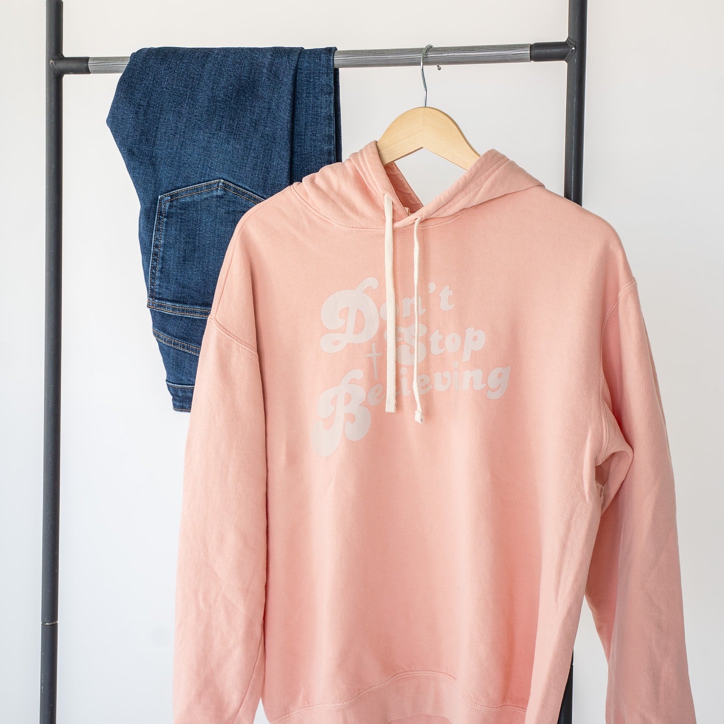 Model wearing cozy hoodie styled for everyday streetwear comfort