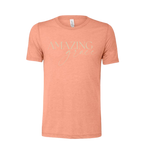 Sunset colored Christian t-shirt with 'Amazing Grace' on the front.