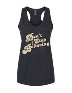 Black Rise Stronger 'Don’t Stop Believing' Christian women’s racerback tank