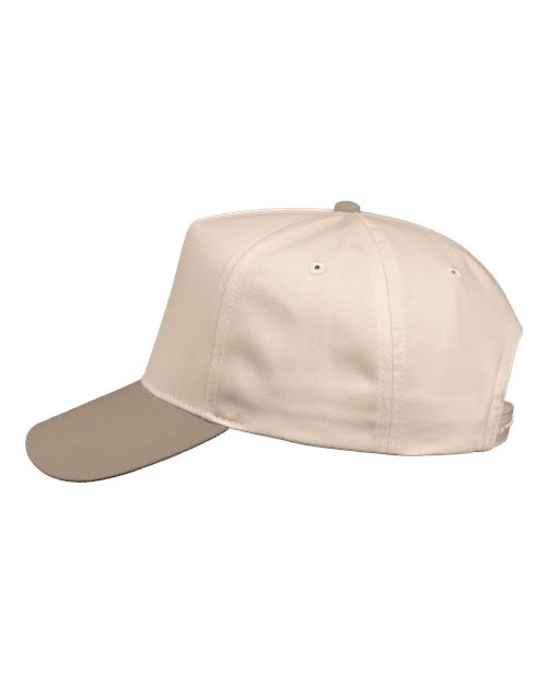 Sideview of a black Valucap 8869 trucker cap