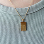 Worship-inspired 18K gold necklace for Christian women