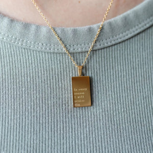 Worship-inspired 18K gold necklace for Christian women