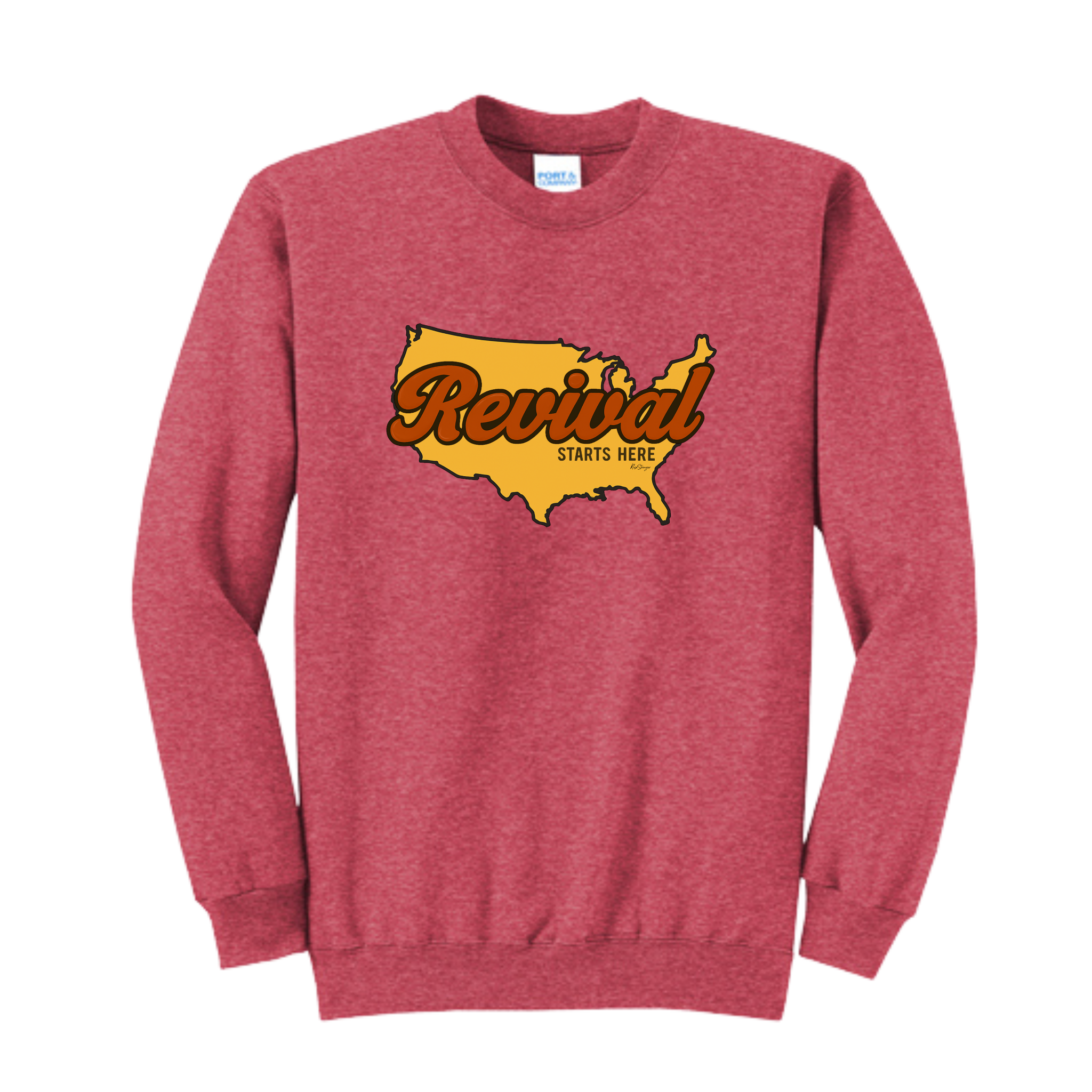 Revival Starts Here - USA Crewneck Sweatshirt