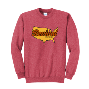 Revival Starts Here - USA Crewneck Sweatshirt