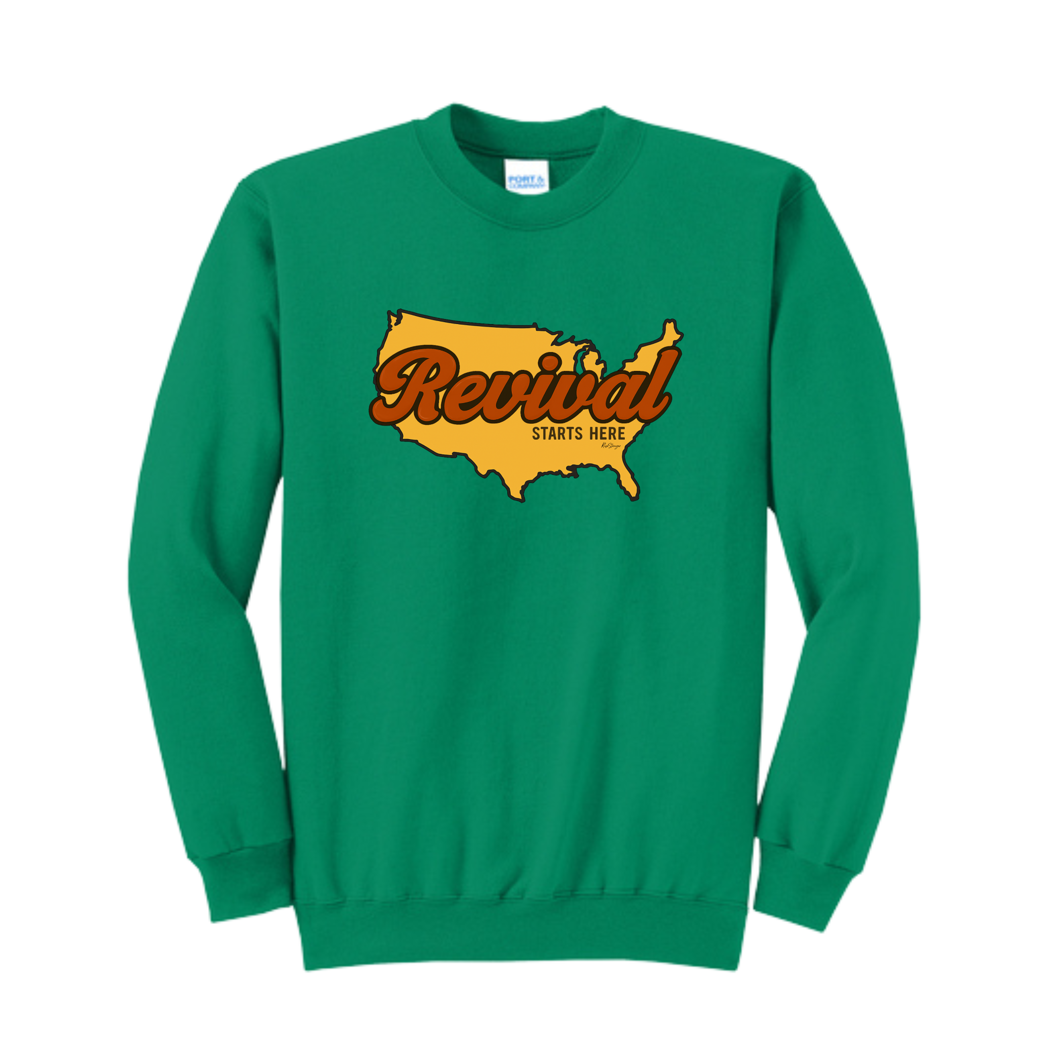 Revival Starts Here - USA Crewneck Sweatshirt