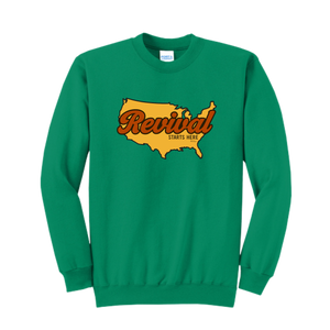 Revival Starts Here - USA Crewneck Sweatshirt