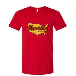 Revival Starts Here USA – Christian Patriotic T-Shirt
