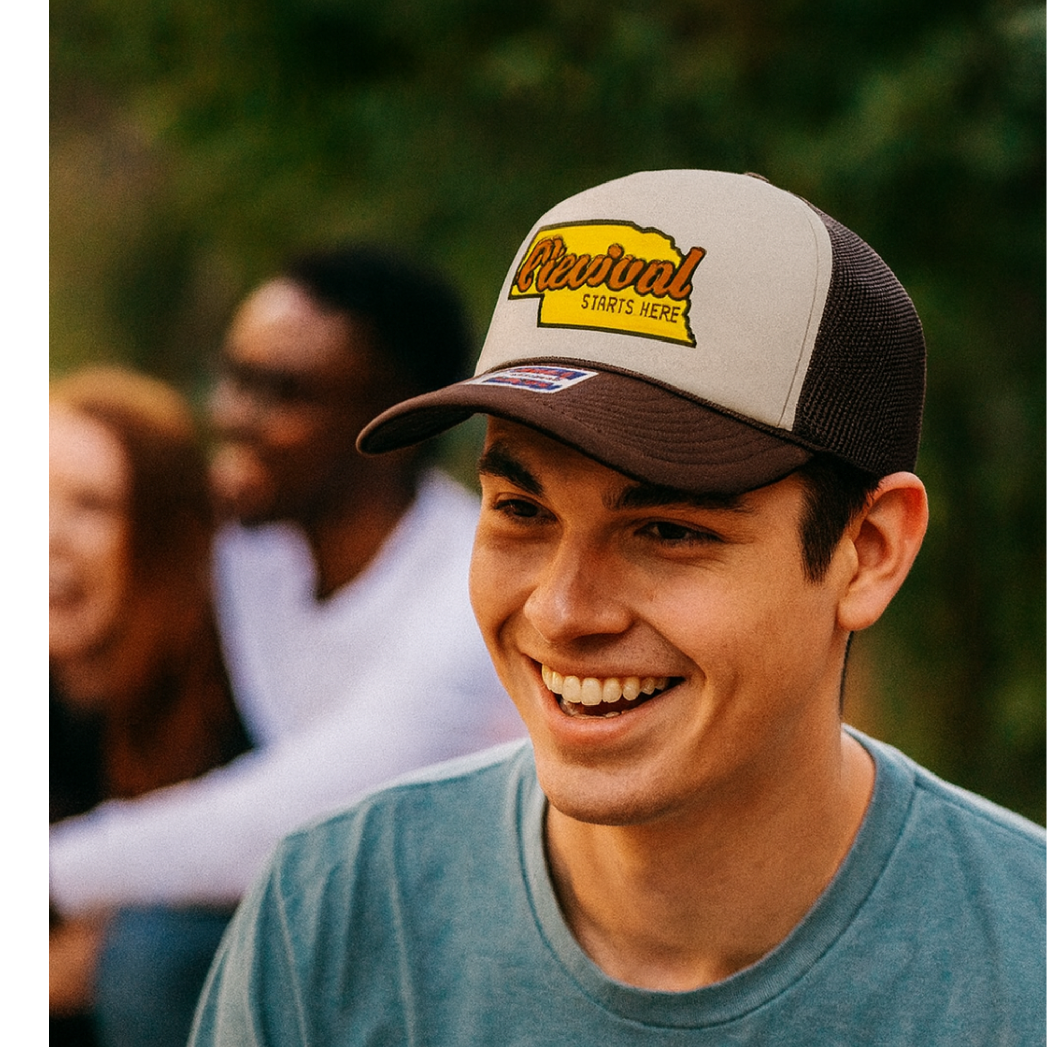Revival Starts Here NEBRASKA – Foam Christian Trucker Hat