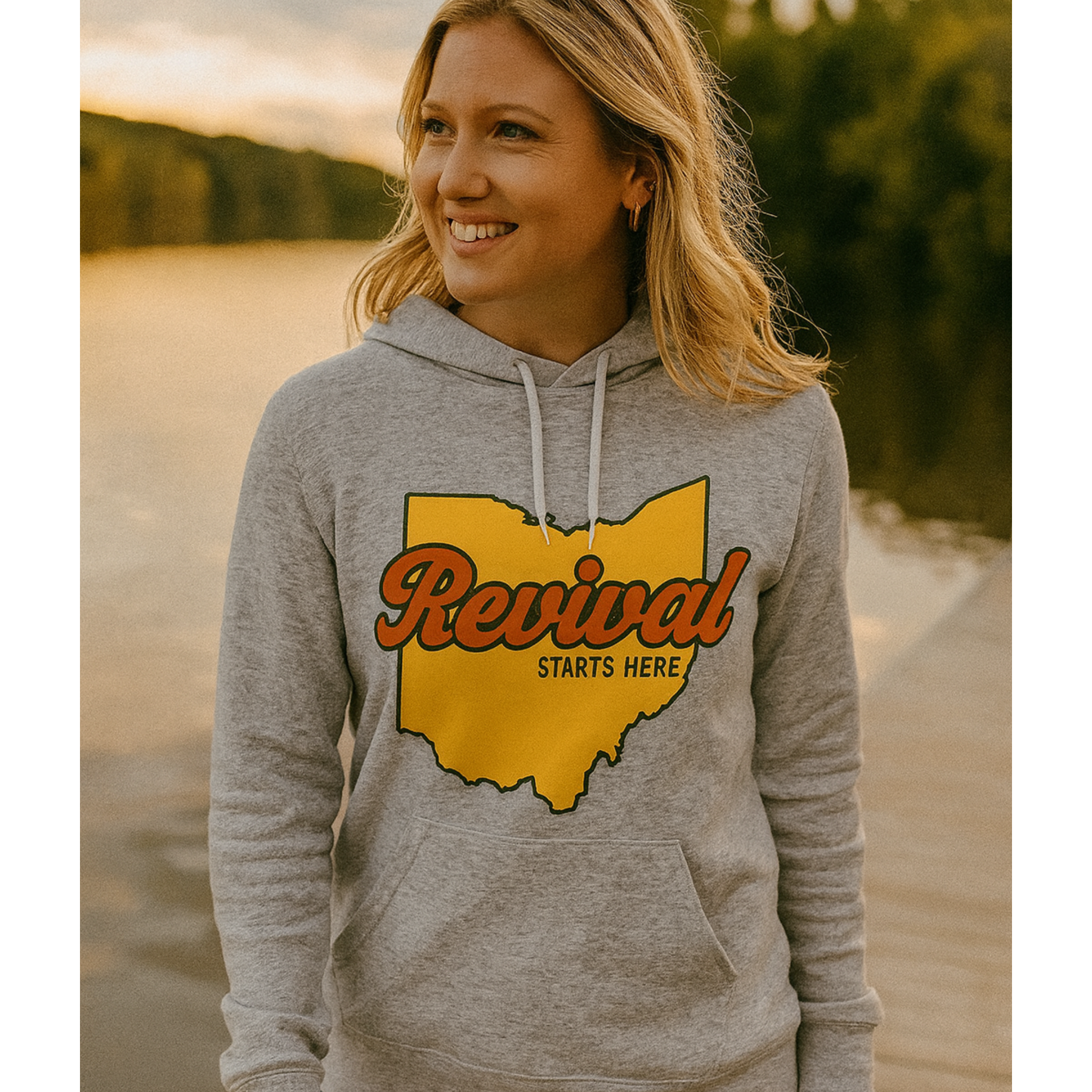 Revival Starts Here PICK YOUR STATE Hoodie (O-S)