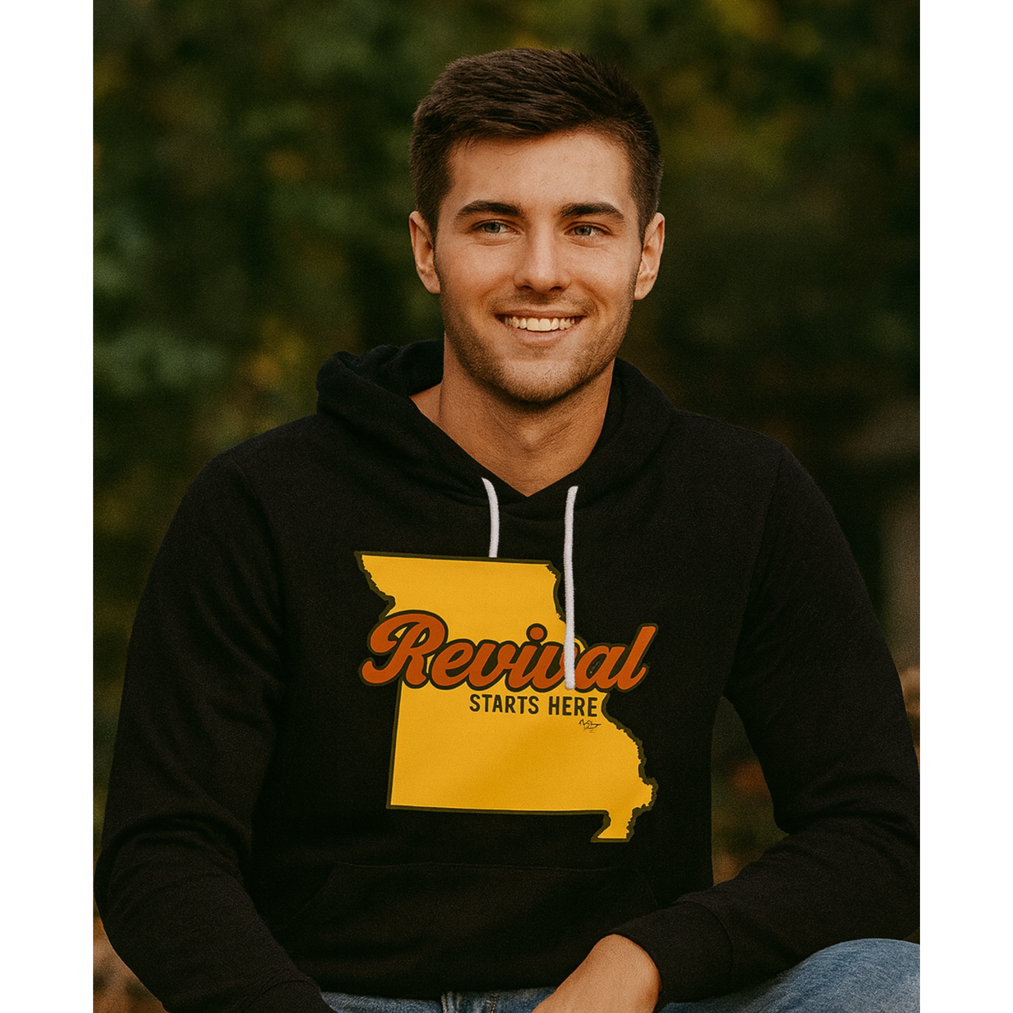 Revival Starts Here PICK YOUR STATE Hoodie (M)