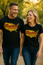Revival Starts Here USA Christian t-shirt for men and women