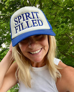 “Spirit Filled Christian foam trucker hat – 5-panel design”