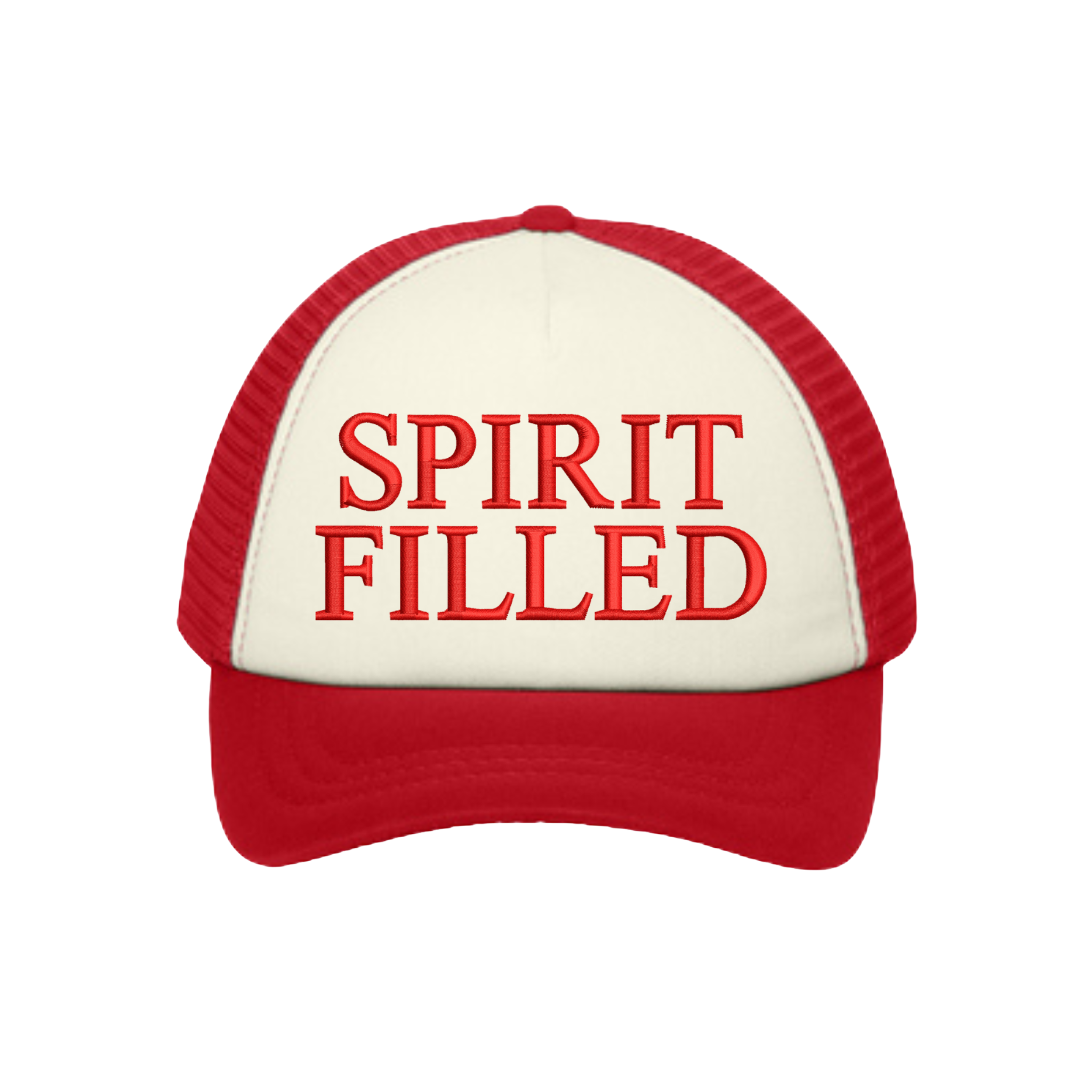 Spirit Filled – Christian Foam Trucker Hat (5-Panel)